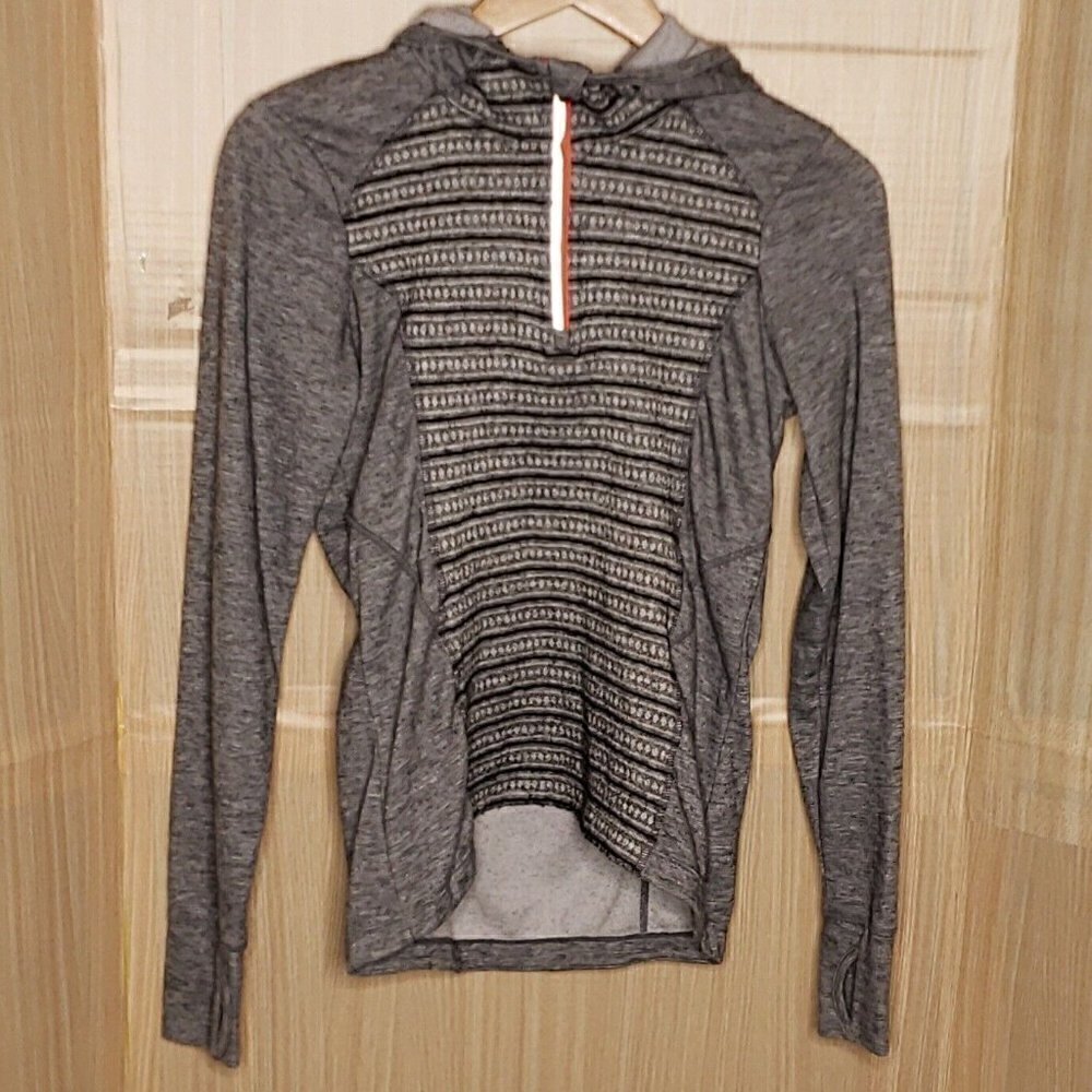 Mondetta Womens Grey Wool Blend 1/4 Zip Jacket Small